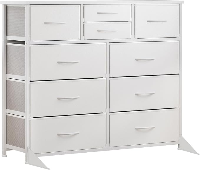 LUMTOK 10 Drawers Dresser with Fabric Bin - Image 9