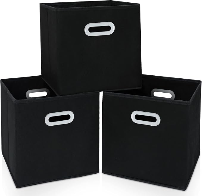 Fabric Cloth Storage Bins, Cube Organizer by SEVENDOME