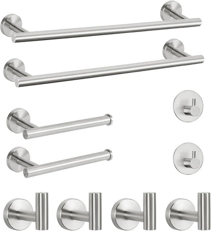 NearMoon Bathroom Hardware Set SUS 304 Thicken Stainless Steel-Towel Bar Set by NearMoon