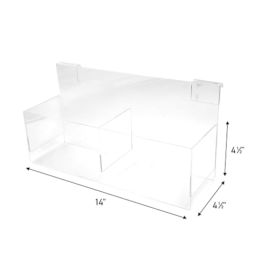 SSWBasics Clear Acrylic Double Display Bin - Image 2