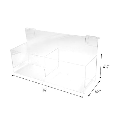 SSWBasics Clear Acrylic Double Display Bin - Image 2