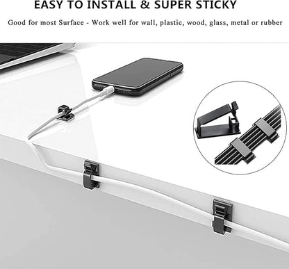 N NOROCME 192 PCS Cable Management Kit 4 Wire Organizer Sleeve, 11 Cable Holder - Image 9
