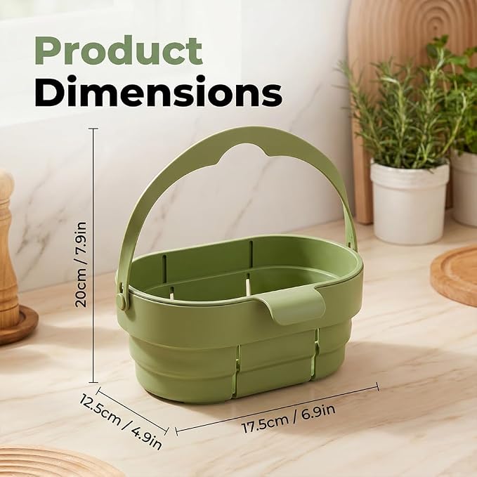 Foldable Hanging Kitchen Sink Drain Basket, 2026 New Faucet Hanging Basket - Image 7