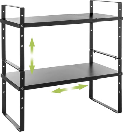 Across-Star Expandable Cabinet Shelf Organizer Rack, Stackable Kitchen by Acorss-Star