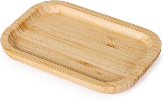 Bamboo Vanity Tray, Bathroom Counter Tray, Toilet Paper Basket Storage by YANGQIHOME