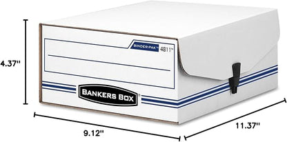 Bankers Box 48110 Storage File Box, Snap Close, 9-1/8-Inch x11-3/8-Inch - Image 4