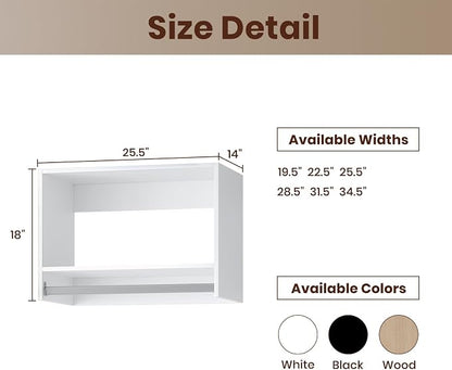 ROOMTEC 25.5" Tall Hanging Closet Unit, Modular Closet System - Image 2