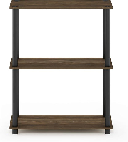 Furinno TURN-N-TUBE Storage Shelves, 3-Tier Book Shelf, Corner Shelf, Toolless - Image 5