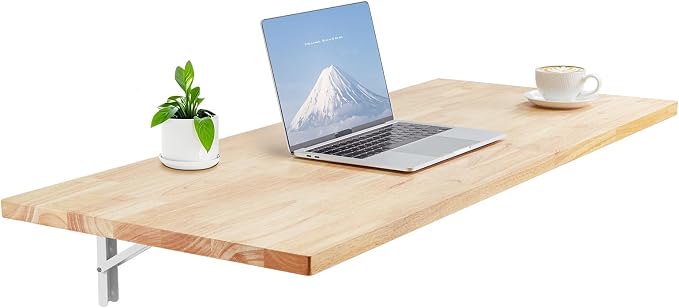VEVOR Wall Mounted Folding Table, 47.2 x 19.7 inches Wall Mount Table, Floating by VEVOR