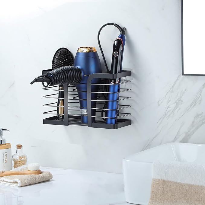 YIGII Hair Dryer Holder/Hair Tool Organizer Wall Mount - Image 5