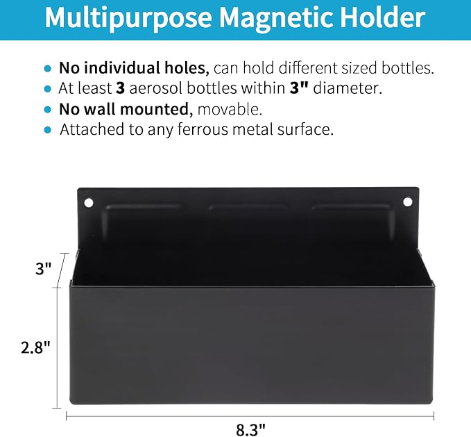 Magnetic Aerosol Spray Can Holder, Magnet Toolbox Bottle Holder, Tool Box - Image 2