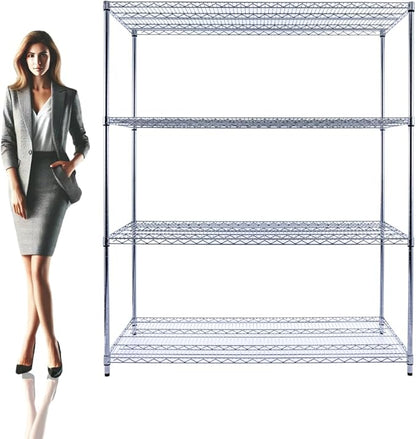 NSF Commercial 4-Tier Wire Shelving by UtilityBasics