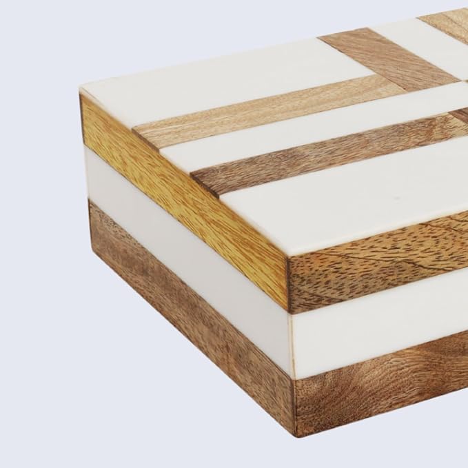 Handicrafts Home White Decorative Storage Box - Image 5