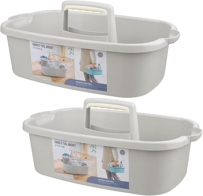 Large Cleaning Supplies Caddy Portable Shower Basket Supply Organizer by JiatuA