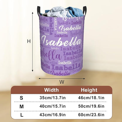 Custom Name Laundry Hamper, Personalized Laundry Baskets - Image 3