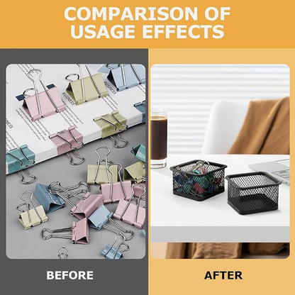 Paper Clip Holder for Desk, Paperclip Holders Mesh Paperclip Dispenser - Image 8