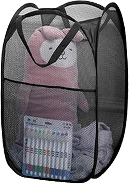 Mesh Pop Up Laundry Hamper, Collapsible Laundry Basket by Aplter