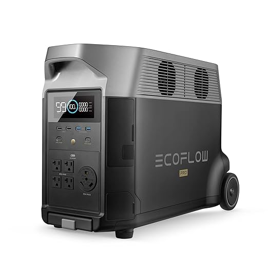 EF ECOFLOW Portable Power Station 3600Wh DELTA Pro, 120V AC Outlets x 5 by Unknown