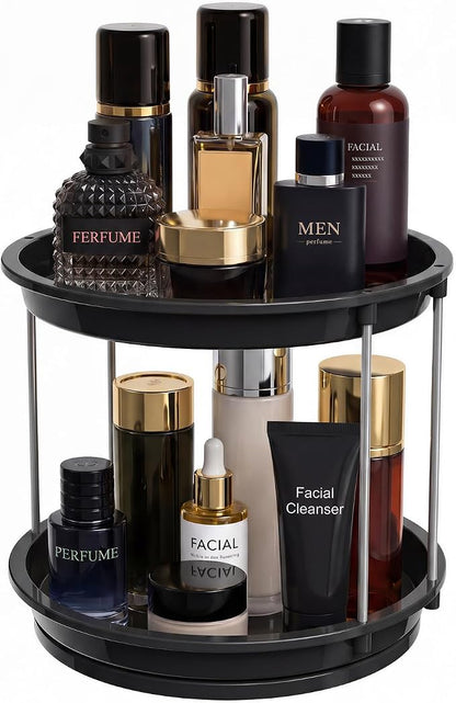 360 Rotating Makeup Organizer for Vanity, 2 Tier Cologne Organizer for Men by Unknown