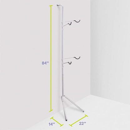 Delta Cycle Two Bike Gravity Pole Stand Garage, 2 Bike Storage Rack, No - Image 9