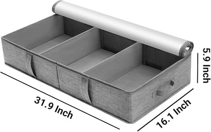 2 Packs Under Bed Storage Containers, Foldable Clothes Draw Organizers - Image 6