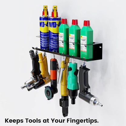 UNITEDPOWER Pneumatic Tool Holder/Aerosol Rack Combo, Wall Mounted Spray Can - Image 7