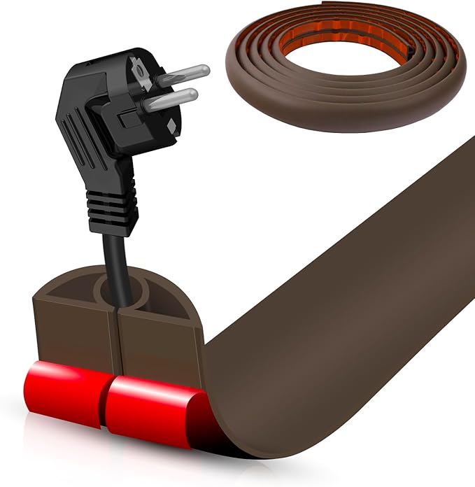 Floor Cord Cover Cable Cavity Self Adhesive Cord Hider Floor 10FT Floor Cable by DBHXXMB-HH