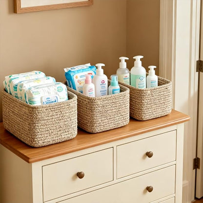 Small Cotton Rope Basket – Storage Bin - Image 5