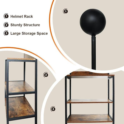 Motorcycle Helmet Holder, Floor Mounted Stand Helmet Holder - Image 3