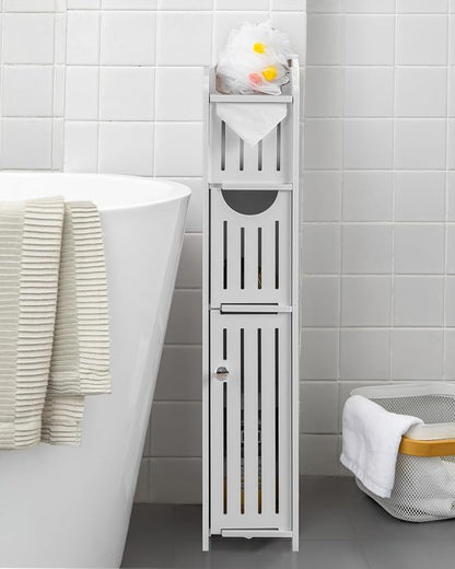 AOJEZOR Small Bathroom Storage Cabinet: No Drill by AOJEZORBathroomCabinets