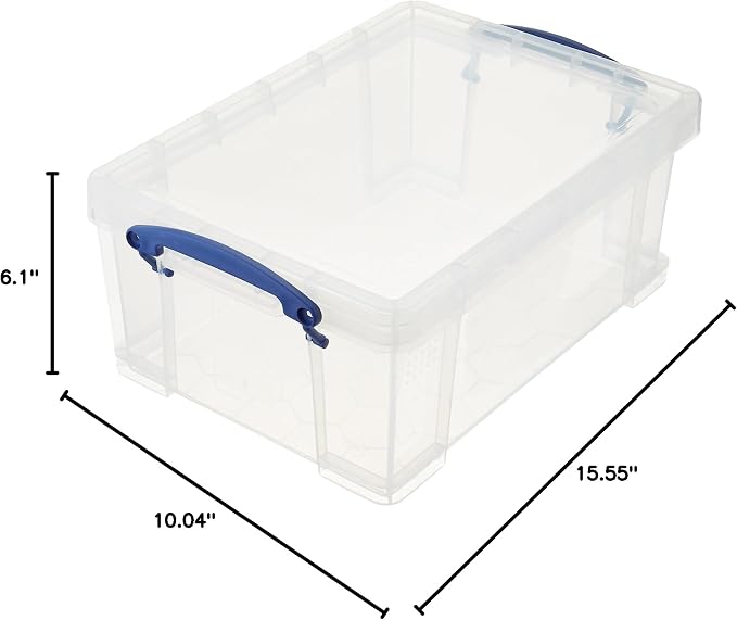 Really Useful Box Stackable 9 Liter Plastic Storage Container Bin - Image 7
