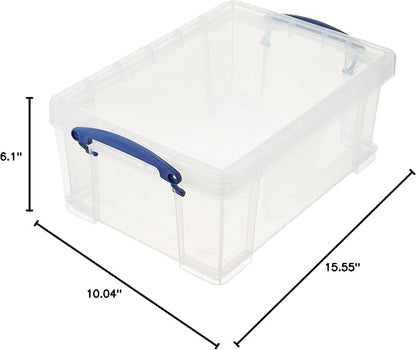 Really Useful Box Stackable 9 Liter Plastic Storage Container Bin - Image 7