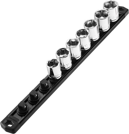 WORKPRO Magnetic Socket Organizer, 3/8-Inch Drive Aluminum Alloy Socket Rail - Image 9
