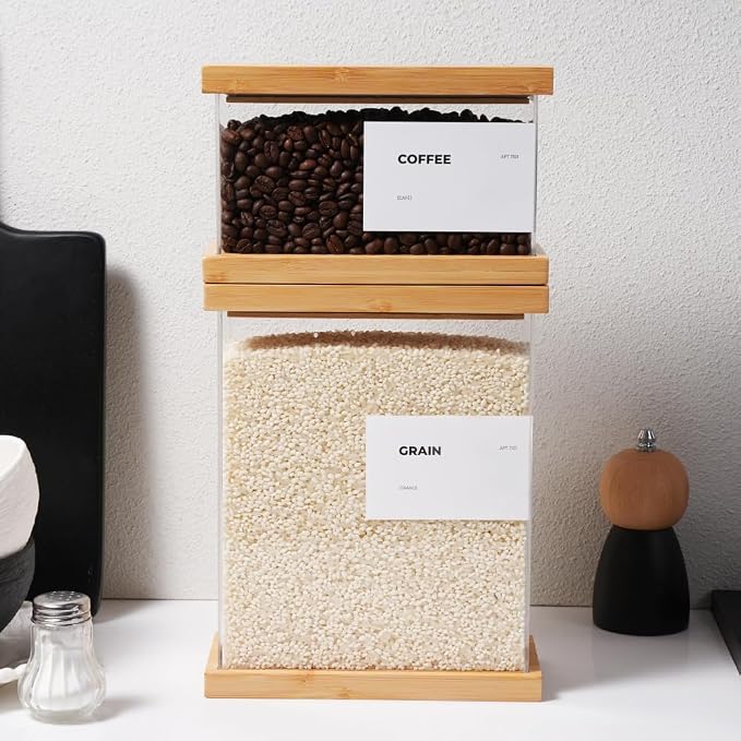 APT 1101 Bamboo Food Dispenser | Kitchen Organizers and Storage | Airtight - Image 6