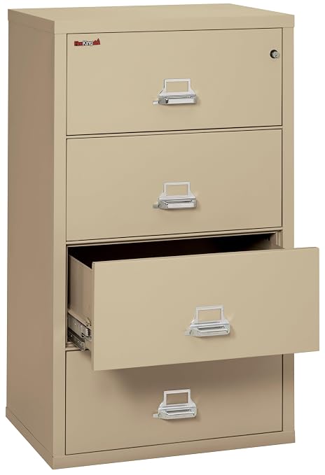 FireKing Lateral 4 Drawer Legal and Letter Fire Safe File Cabinet - Image 2