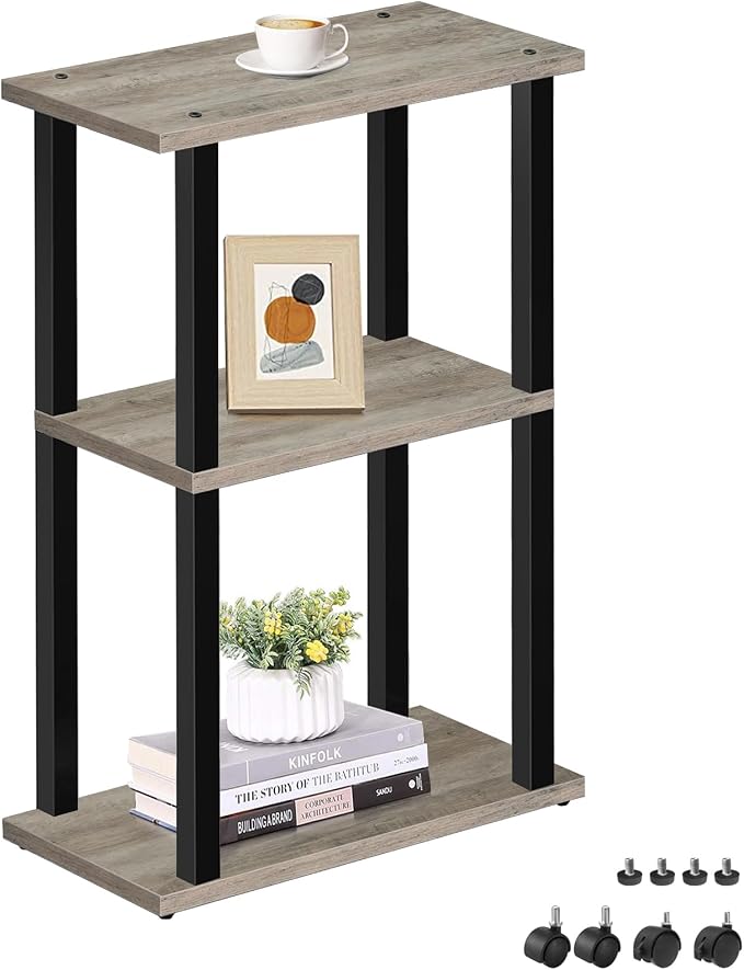 TUTOTAK Small Side Table, Narrow End Table, Bedside Table, Couch Side Table by ChoosetutotakFurnitureBuildYourCozyHome
