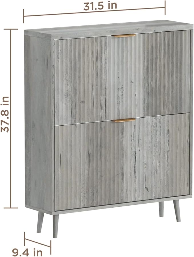 Shoe Cabinet Storage, Modern Freestanding Organizer - Image 2