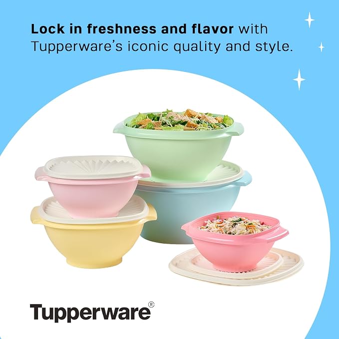 Tupperware Heritage Collection, 10 Piece Food Storage Container Set in Vintage - Image 5