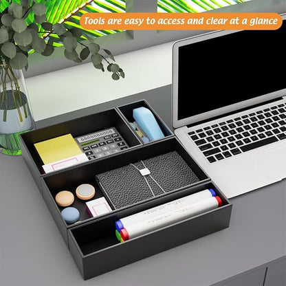 Black Bamboo Drawer Organizer - Image 5