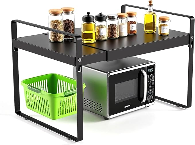 Expandable Cabinet Shelf Organizer 14-25 Inch Adjustable Length, Under Sink by Unknown