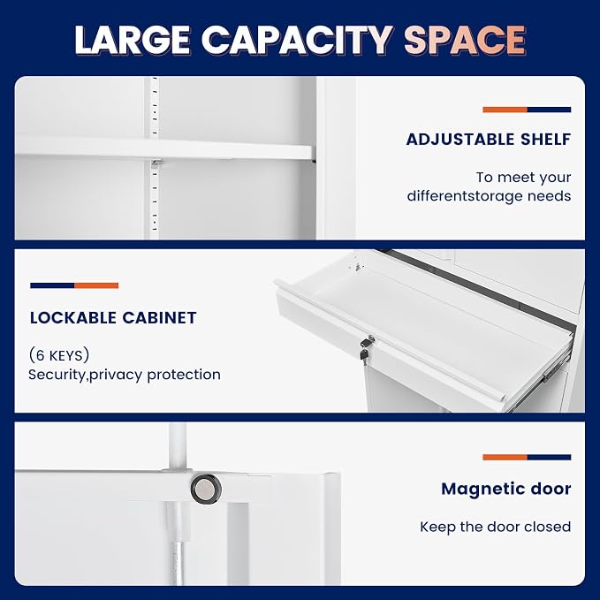 Yizosh Metal Garage Storage Cabinet - Image 4