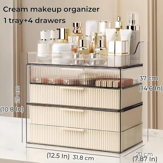 Makeup Organizer Countertop Large Cosmetic Display Cases Cosmetic Organizer - Image 5