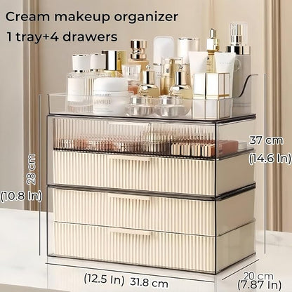Makeup Organizer Countertop Large Cosmetic Display Cases Cosmetic Organizer - Image 5