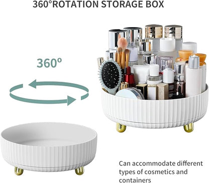 funest Makeup Perfume Organizer, 360 Degree Rotating Lazy Susan Cosmetic Desk - Image 2