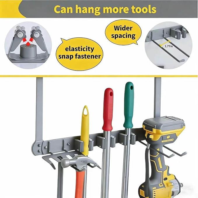 Over Door Tool Organizer, Heavy Duty Utility Rack - Image 4