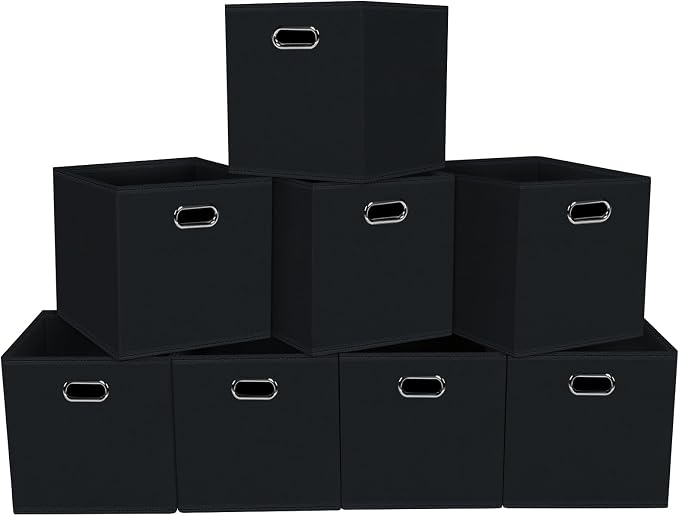 Fabric storage bins Cubes, Fabric Cube Organizer by Yunkeeper