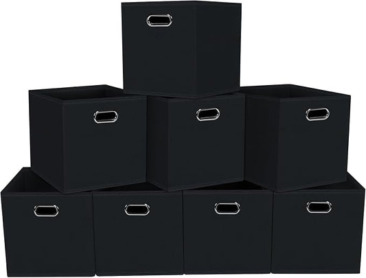Fabric storage bins Cubes, Fabric Cube Organizer by Yunkeeper