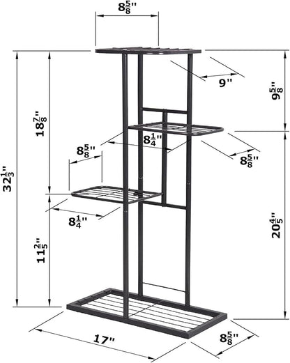MTB Garden 4 Tier Metal Plant Stand - Image 5