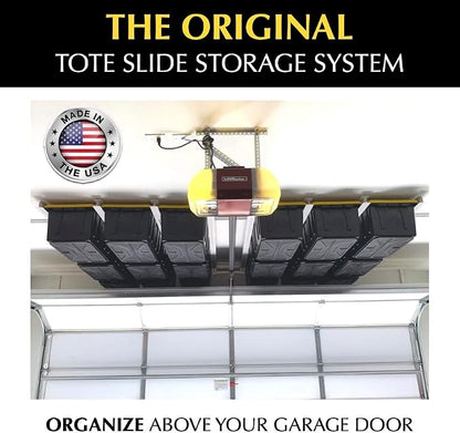 E-Z Garage Storage Tote Slide PRO – Made in USA | Heavy-Duty Alloy Steel - Image 2