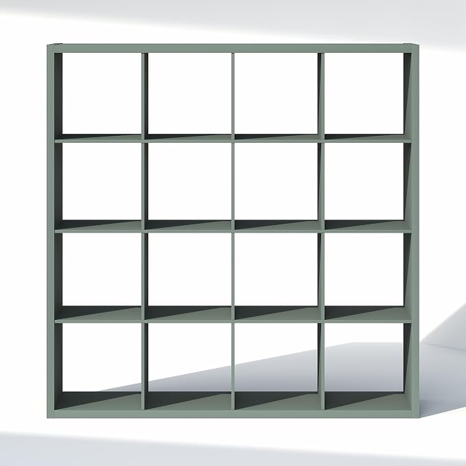 Furinno Cubic Extra Thick 16-Cube Closet Organizers and Storage, Sage Green | - Image 8